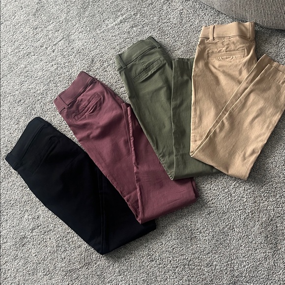 Maurices Pants - 4 prs Maurices PantsOlive, Beige, Black, Burg Size S. Slim leg fit. Ankle fit.